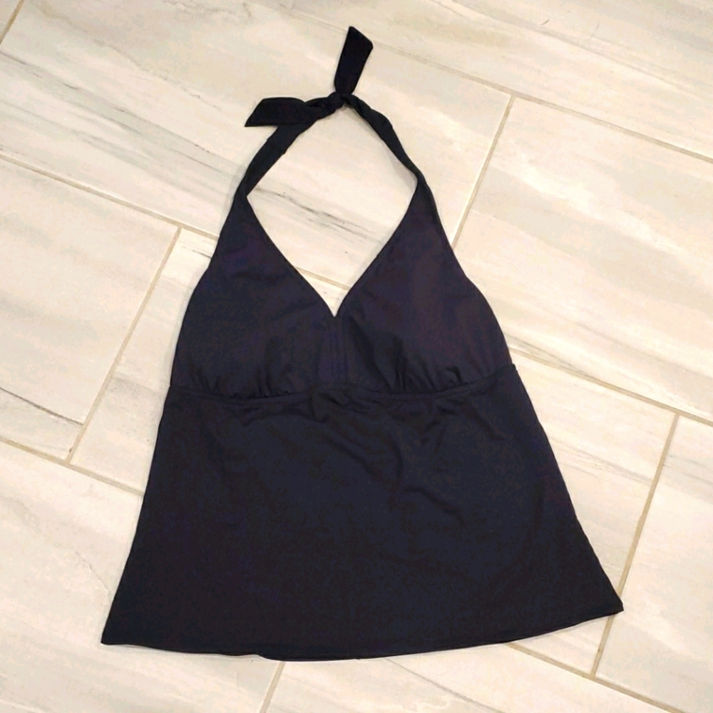 Lands' End Tankini halter style swim top